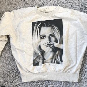 Eleven Paris light gray pullover sweatshirt